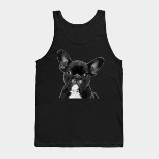 Black and White French Bulldog Tank Top